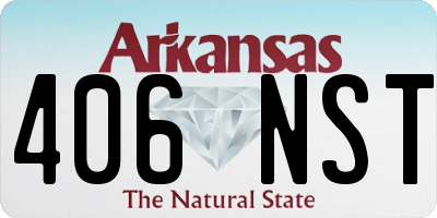 AR license plate 406NST