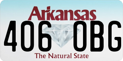 AR license plate 406OBG