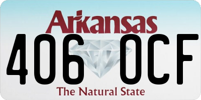 AR license plate 406OCF