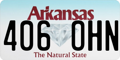 AR license plate 406OHN