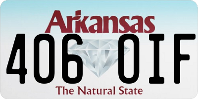 AR license plate 406OIF