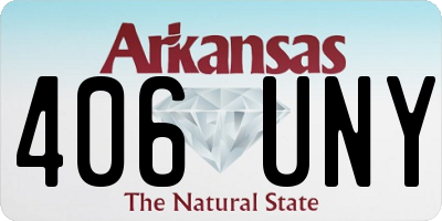 AR license plate 406UNY