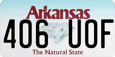 AR license plate 406UOF