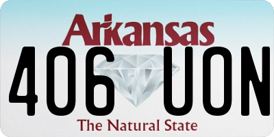 AR license plate 406UON
