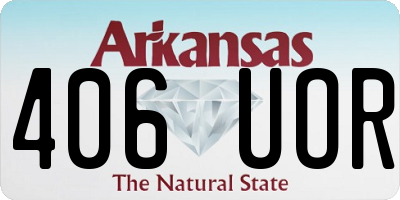 AR license plate 406UOR