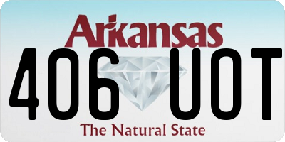 AR license plate 406UOT