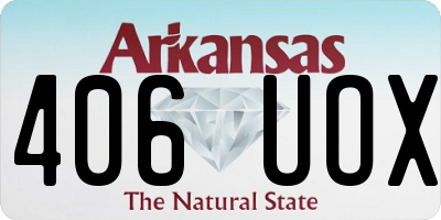 AR license plate 406UOX