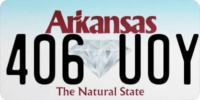 AR license plate 406UOY