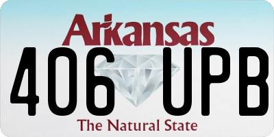 AR license plate 406UPB