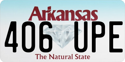 AR license plate 406UPE