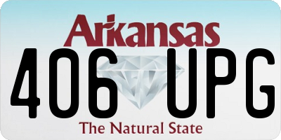 AR license plate 406UPG
