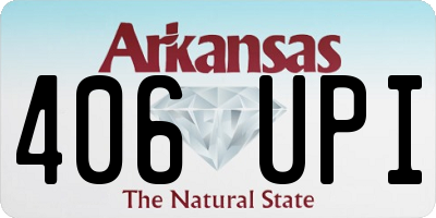 AR license plate 406UPI