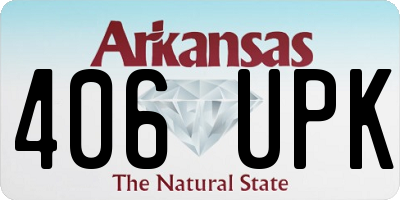 AR license plate 406UPK