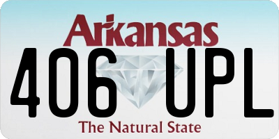 AR license plate 406UPL