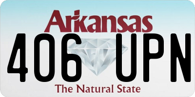 AR license plate 406UPN
