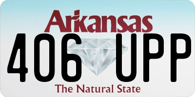 AR license plate 406UPP
