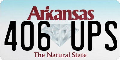 AR license plate 406UPS