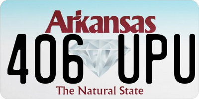 AR license plate 406UPU