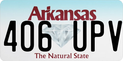 AR license plate 406UPV