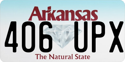 AR license plate 406UPX
