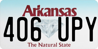 AR license plate 406UPY