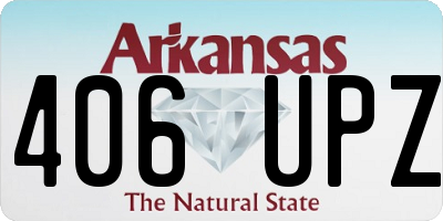 AR license plate 406UPZ