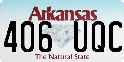 AR license plate 406UQC