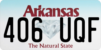 AR license plate 406UQF