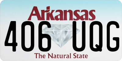 AR license plate 406UQG