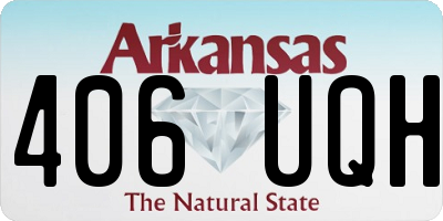 AR license plate 406UQH