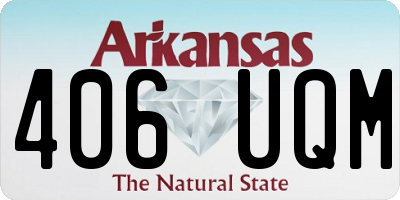 AR license plate 406UQM