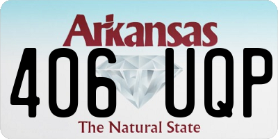 AR license plate 406UQP