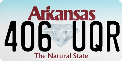 AR license plate 406UQR