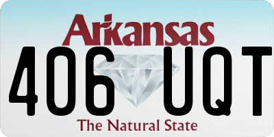 AR license plate 406UQT