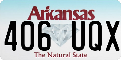 AR license plate 406UQX