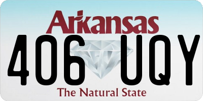 AR license plate 406UQY