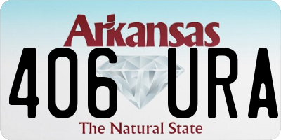 AR license plate 406URA