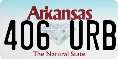 AR license plate 406URB