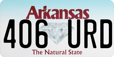AR license plate 406URD