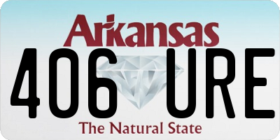 AR license plate 406URE