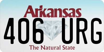 AR license plate 406URG