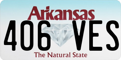 AR license plate 406VES