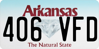 AR license plate 406VFD
