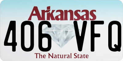 AR license plate 406VFQ