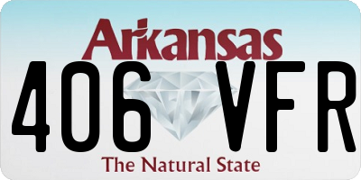 AR license plate 406VFR