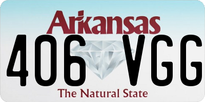 AR license plate 406VGG