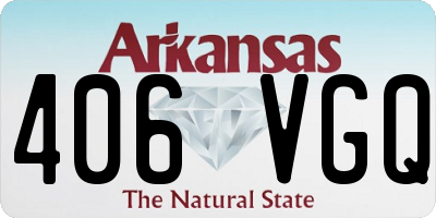 AR license plate 406VGQ