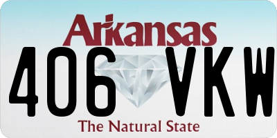AR license plate 406VKW