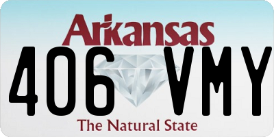 AR license plate 406VMY