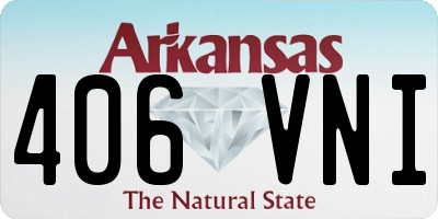 AR license plate 406VNI